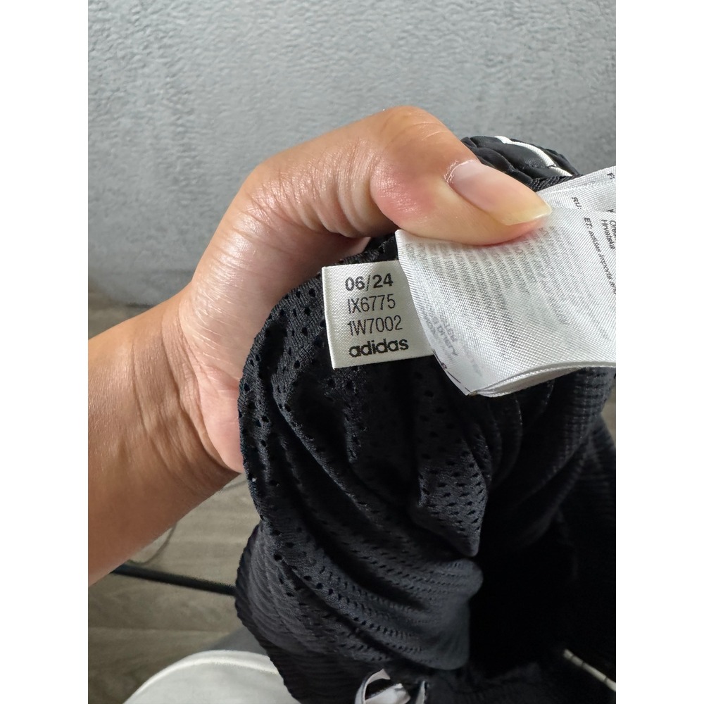 Adidas Originals VRCT Men Black Track Pants Joggers IX6775 L Drawstrings Mesh - Picture 7 of 8